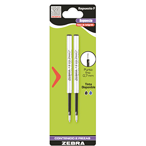 REPUESTO ZEBRA NEGRO B/2 REPUESTO ZEBRA NEGRO B/2