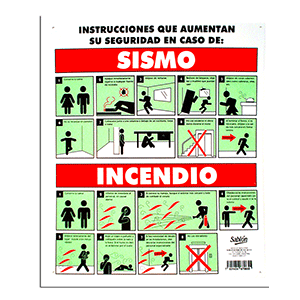 LETRERO QUE HACER E/CASO SISMO