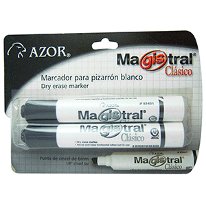 MARCADOR PARA PIZARRA MAGISTRAL NEGRO 2U