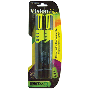 MARCATEXTO AMARILLO VISION BLISTER C/2