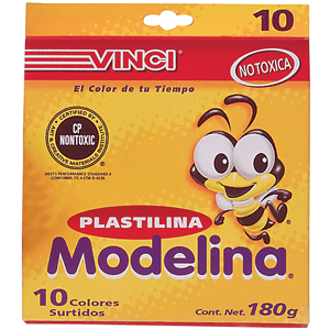 PLASTILINA CAJA 10 COLORES