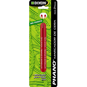 MARCADOR PHANO CERA ROJO B/2