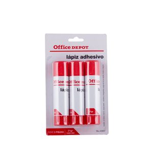 LAPIZ ADHESIVO OFFICE DEPOT BLISTER C/3 21GRAMOS