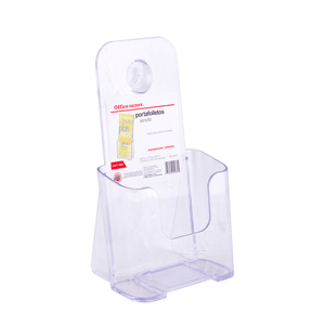 PORTA FOLLETOS SENCILLO ACRILICO 4.375 W X 7.75 H X 3.25 D