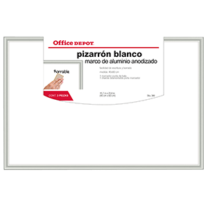 PIZARRON OFFICE DEPOT (BLANCO, 40X60 CMS) | Office Depot El Salvador