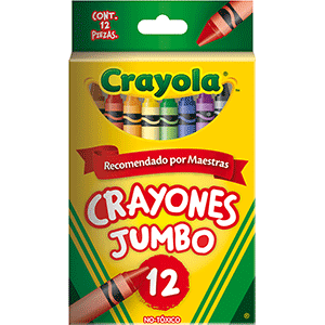 CRAYONES CRAYOLA JUMBO CAJA 12U