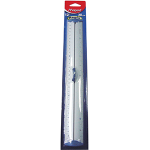 REGLA ALUM 30 CM BLISTER PACK