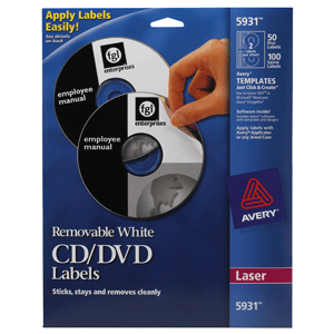 ETIQ AVERY P/CDoDVD LASER C/50 ETIQ AVERY P/CDoDVD LASER C/50