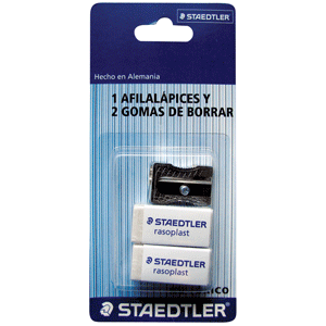 SACAPUNTAS STAEDTLER + 2 BORRADORES
