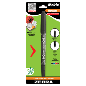 MARCADOR ZEBRA MICKIE DOBLE PUNTA COLOR NEGRO 1U MARCADOR ZEBRA MICKIE DOBLE PUNTA COLOR NEGRO 1U