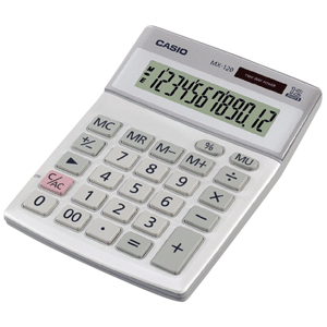 CALCULADORA CASIO DE ESCRITORIO COMPACTA MX-120S/B CALCULADORA CASIO DE ESCRITORIO COMPACTA MX-120S/B