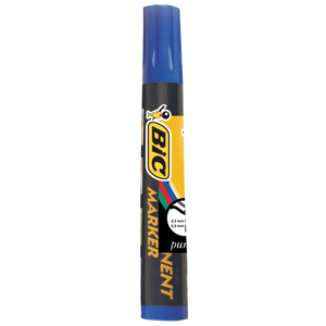 MARCADOR PERMANENTE AZUL BLISTER C/1