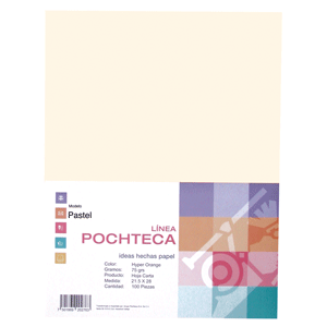 PAPEL PASTEL CREMA 75GR 100HJS