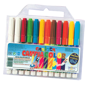 MARCADORES CAMBIACOLOR ESTUCHE C/10 CARIOCA MARCADORES CAMBIACOLOR ESTUCHE C/10 CARIOCA