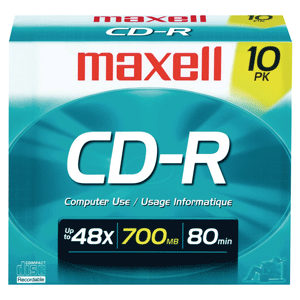 CD-R 80 MIN 700 MB MAXELL P/10