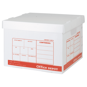 CAJA ARCHIVO OFFICE DEPOT PLASTICO CARTA