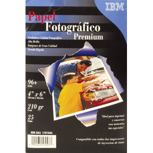 PAPEL FOTOGRÁFICO IBMPREMIUM 4 X 6 P/25