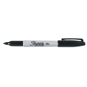 MARCADOR SHARPIE NEGRO B/1