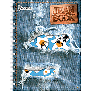 CUADERNO ESPIRAL CUADRO JEAN BOOK