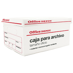 CAJA PARA ARCHIVO OFFICE DEPOT PLASTICA T/OFICIO