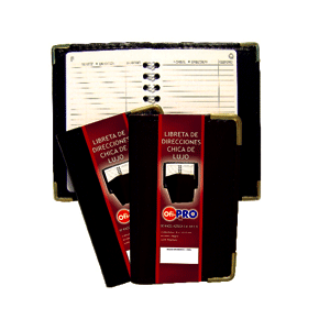 LIBRETA DIRECCIONES LUJO NEGRO LIBRETA DIRECCIONES LUJO NEGRO