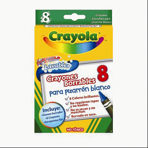 CRAYONES PARA PIZARRON BLANCO BLISTER C/8