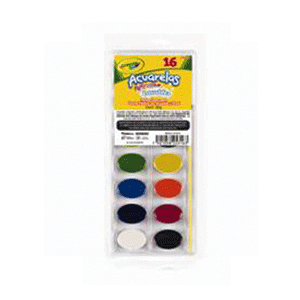 ACUARELAS 16 COLORES CRAYOLA