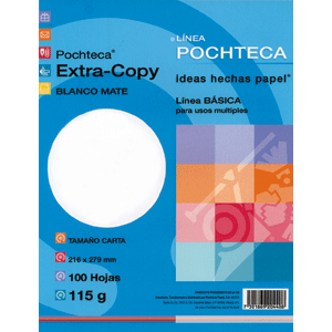 PAPEL EXTRA COPY BLANCO MATE 115G 100HJS PAPEL EXTRA COPY BLANCO MATE 115G 100HJS