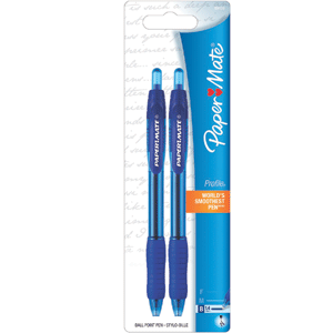 BOLIGRAFO PAPER MATE AZUL,RETRACTIL,1.4MM,2PIEZAS BOLIGRAFO PAPER MATE AZUL,RETRACTIL,1.4MM,2PIEZAS