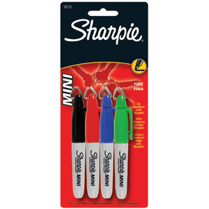 MARCADORES SHARPIE MINI 4CD BASICOS