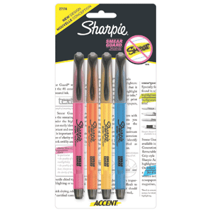 MARCATEXO SHARPIE ACCENT DELGADO SURTIDO 4U
