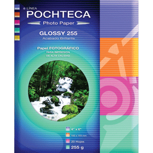 Papel fotográfico brillante glossy 270 GR Premium inkjet, 10x15, 20hojas  por carpeta