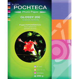 PAPEL POCHTECA (FOTOGRAFICO GLOSSY 20 HOJAS)