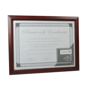 MARCO DE MADERA COLOR MADERA P/DIPLOMA 8.5 X 11