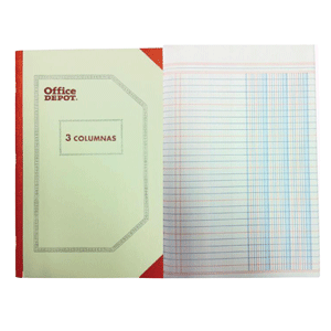 CUADERNO 3 COLUMNAS 50HOJAS