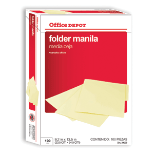 FOLDER OFICIO  MANILA OD C/100