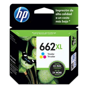 CARTUCHO DE TINTA HP 662XL TRICOLOR ORIGINAL 