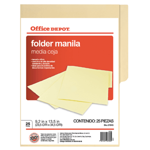 FOLDER OFICIO  MANILA OD C/25