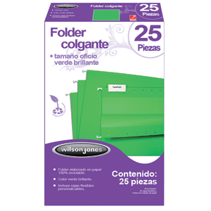 FOLDER COLGANTE W.J. OFICIO VE FOLDER COLGANTE W.J. OFICIO VE