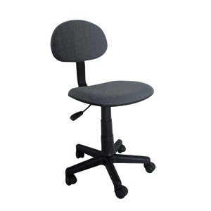 SILLA SECRETARIAL BASICA SIN BRAZOS DE TELA GRIS SKY CHAIRS