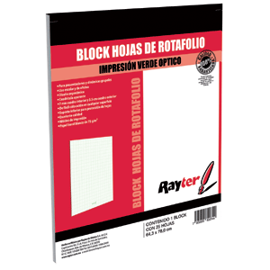 BLOCK RAYTER ROTAFOLIO (PAPEL ECOLOGICO)