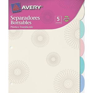 SEPARADOR T/C 5 PESTANAS FLORES