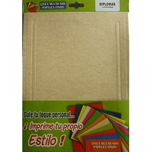 DIPLOMAS MARFIL ANTIGUO 176G P/10 T/C DIPLOMAS MARFIL ANTIGUO 176G P/10 T/C