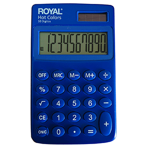 CALCULADORA ROYAL CONSUMER DE BOLSILLO 52118P-M CALCULADORA ROYAL CONSUMER DE BOLSILLO 52118P-M