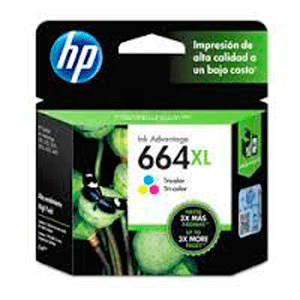 CARTUCHO DE TINTA HP 664XL TRICOLOR ORIGINAL