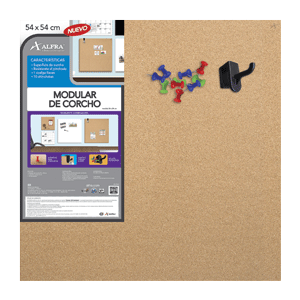 MODULAR DE CORCHO ALFRA (54X54 CMS, PIZARRON) MODULAR DE CORCHO ALFRA (54X54 CMS, PIZARRON)