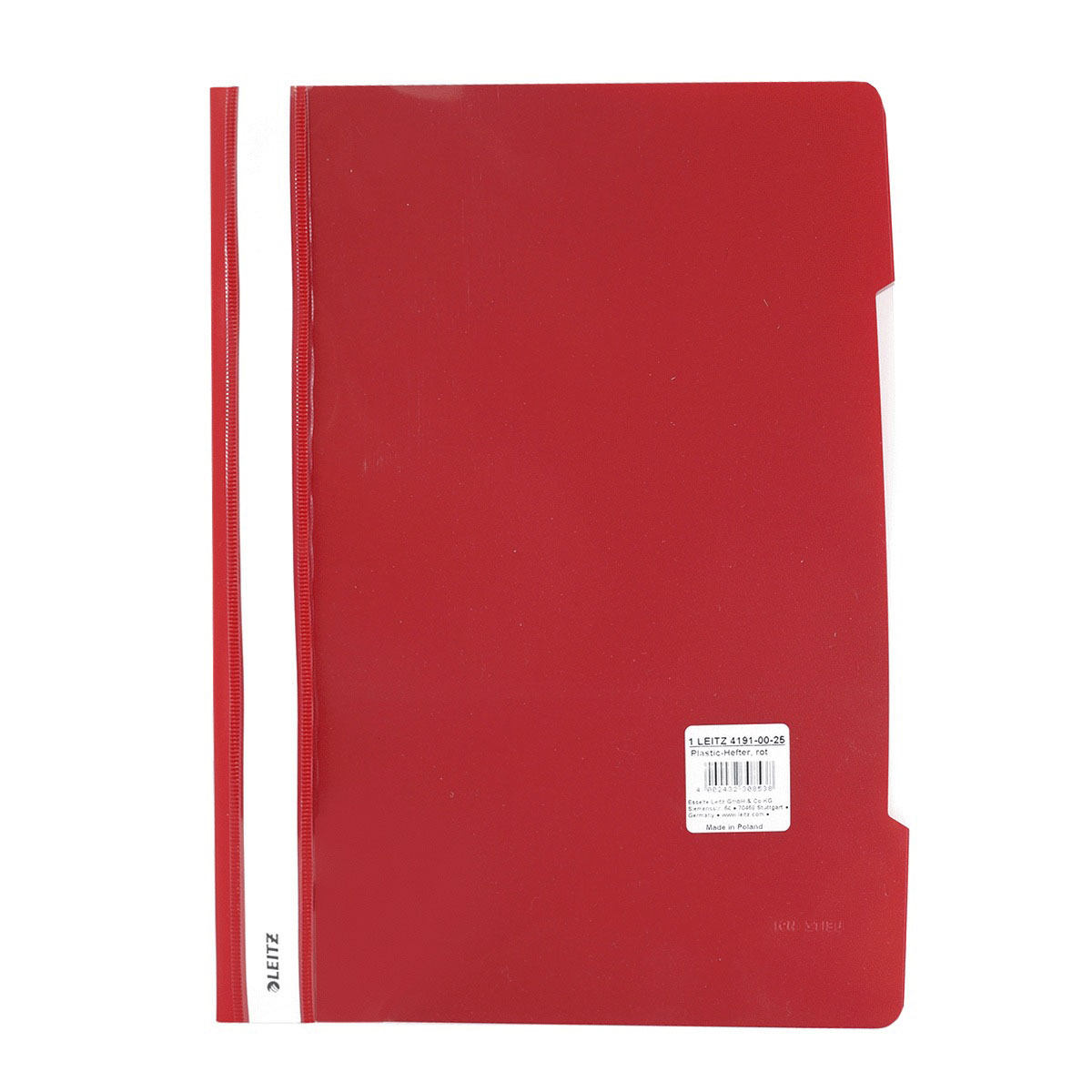 FOLDER PLASTICO LETIZ C/FASTENER ROJO