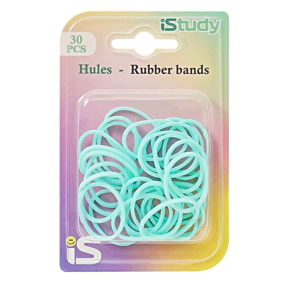 HULES ISTUDY PEQUENOS 30U COLORES PASTEL (VERDE MENTA / MORADO / ROSADO)