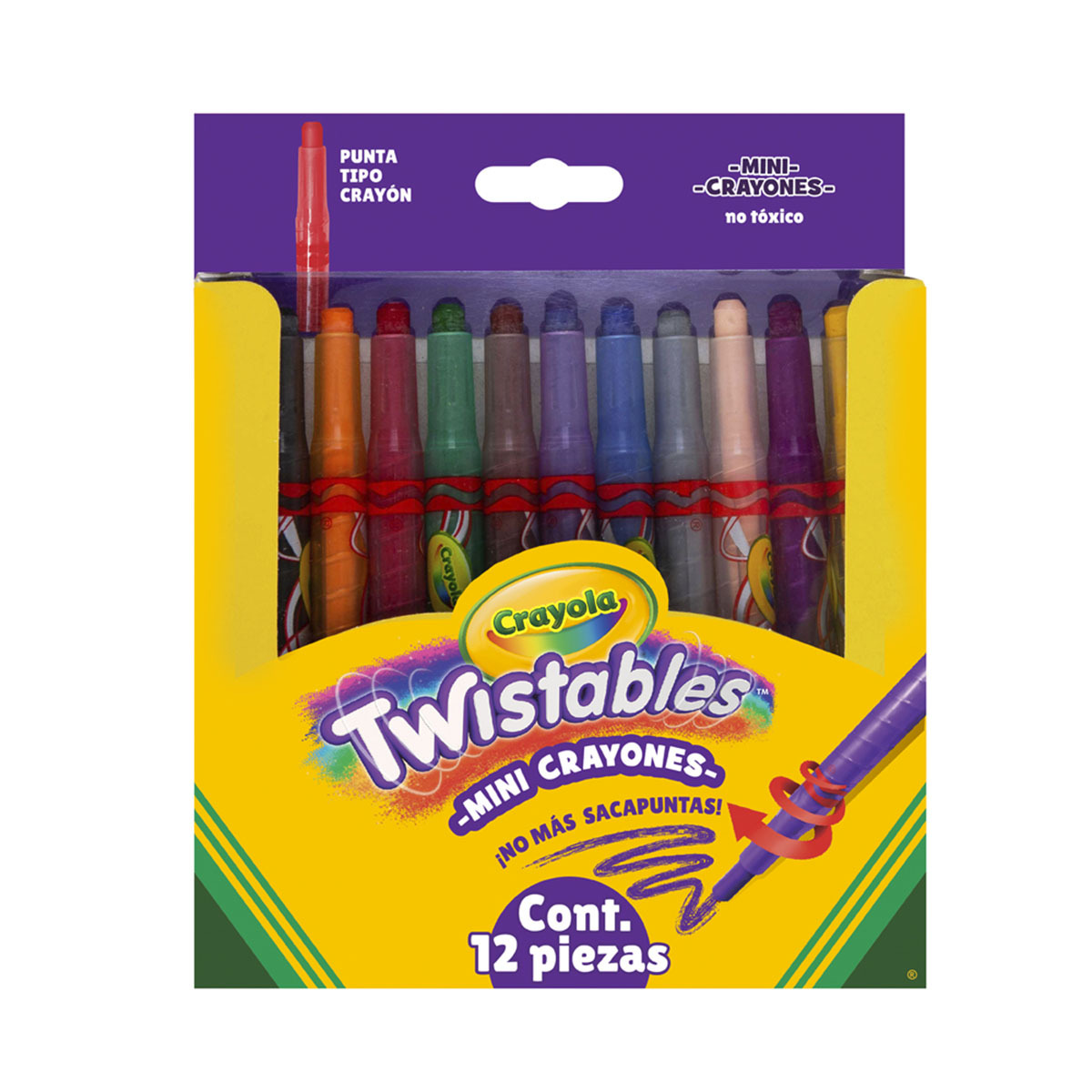 CRAYONES CRAYOLA MINI TWISTEABLE 12U