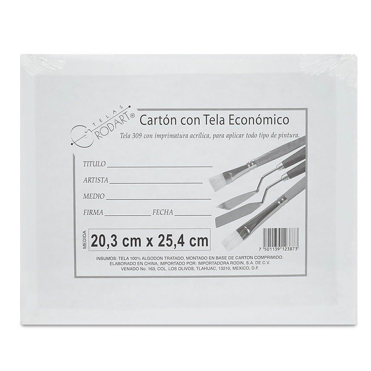 CARTON C/TELA 20X25CM PZ